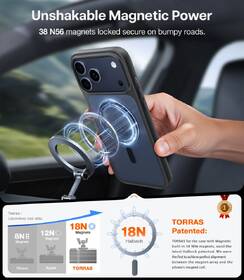 Kryt na mobil Torras Guardian Magnetic na Apple iPhone 17 Pro Max černý

 obrázek produktu 8 z 8