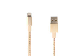 Kabel Verbatim Sync & Charge USB/Lightning, 1m, MFi, nerezová ocel zlatý

 obrázek produktu 1 z 4