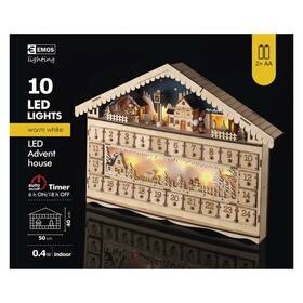 LED dekorace EMOS adventní kalendář, 19x40cm, 2x AA, vnitřní, teplá bílá 

 obrázek produktu 4 z 4