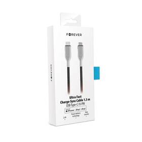 Kabel Forever USB-C/Lightning, MFi, 1,5 m černý

 obrázek produktu 1 z 2