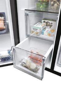 Americká lednice Haier HSW59F18EIPT černá barva
