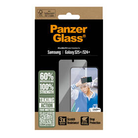 Tvrzené sklo PanzerGlass Ultra-Wide Fit na Samsung Galaxy S25+ 

 obrázek produktu 4 z 11