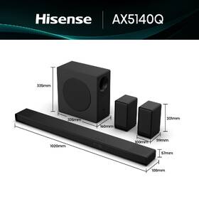 Soundbar Hisense AX5140Q černý

 obrázek produktu 1 z 7
