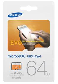 Paměťová karta Samsung 64GB UHS-I U1 (48R/10W) + adapter 

 obrázek produktu 3 z 3