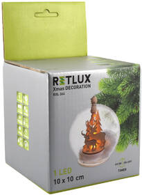 LED dekorace RETLUX RXL 364, skleněná ozdoba les, 1 LED, teplá bílá 

 obrázek produktu 7 z 7