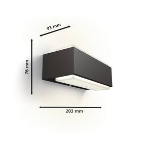 Nástěnné svítidlo Philips Stratosphere, 2700 K antracitové

 obrázek produktu 1 z 5