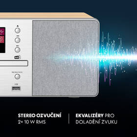 Mikrosystém GoGEN IR 267 BTDAB stříbrný/hnědý

 obrázek produktu 8 z 11