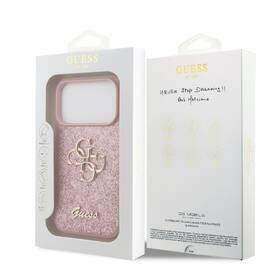 Kryt na mobil Guess Fixed Glitter 4G Metal Logo na Apple iPhone 18 Pro růžový

 obrázek produktu 6 z 6