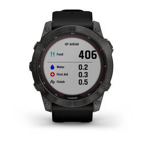 Chytré hodinky Garmin fenix 7X Sapphire Solar - Titan Carbon Gray/Black Silicone Band 

 obrázek produktu 5 z 10