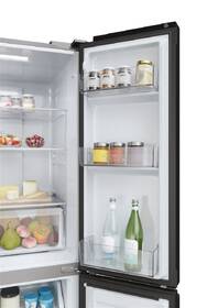 Americká lednice Haier HCR3818ENPT černá barva
