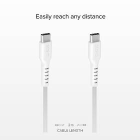 Kabel SBS USB-C/USB-C, 25 W, 2 m bílý

 obrázek produktu 1 z 4