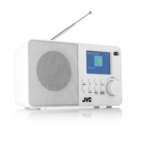 Radiopřijímač s DAB+ JVC RA-E611W-DAB bílá barva
