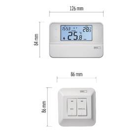 Termostat EMOS pokojový, programovatelný, bezdrátový, OpenTherm, P5616OT 

 obrázek produktu 10 z 11