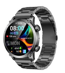 Chytré hodinky ARMODD Silentwatch 7 Pro GPS s kovovým řemínkem + silikonový řemínek černé

 obrázek produktu 2 z 7