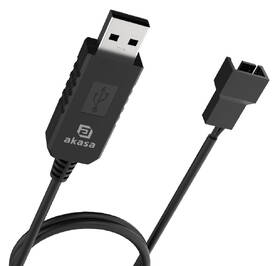 Adaptér AKASA USB to 3-Pin/4-Pin, 5V/12V  PC Fan černý

 obrázek produktu 2 z 3