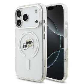 Kryt na mobil Karl Lagerfeld IML K&CH Heads Metal Frame MagSafe na Apple iPhone 17 Pro průhledný

 obrázek produktu 3 z 7
