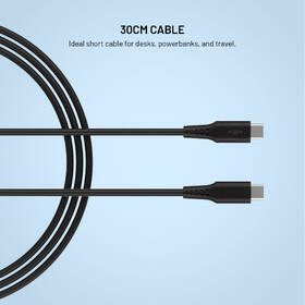Kabel FIXED Liquid silicone USB-C/USB-C, PD, 60W, 0,3m černý

 obrázek produktu 4 z 5
