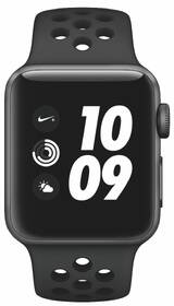 Chytré hodinky Apple Series 3 GPS 38mm pouzdro z vesmírně šedého hliníku - antracitový/černý sportovní řemínek Nike 

 obrázek produktu 2 z 2