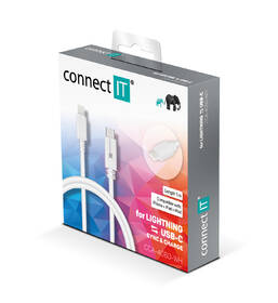 Kabel Connect IT USB-C/Lightning, 1m bílý

 obrázek produktu 2 z 2