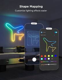 LED pásek Govee Neon 2 MATTER, 3m, RGBIC 

 obrázek produktu 4 z 12