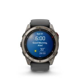 Chytré hodinky Garmin fenix 8 Pro 51 mm AMOLED Sapphire - Titanium / Graphite Silicone Band 

 obrázek produktu 4 z 14