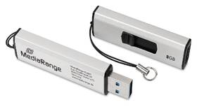 USB Flash MediaRange Slider 8GB USB 3.2 Gen 1 kovový

 obrázek produktu 1 z 3