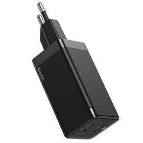 Nabíječka do sítě Baseus GaN2 Quick Charge 45W, 2x USB-C, QC 3.0 + 60W USB-C kabel 1m černá

 obrázek produktu 2 z 4