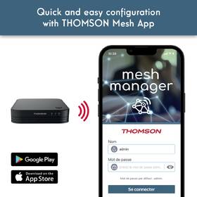 Komplexní Wi-Fi systém Thomson Mesh Home Kit 1200 černá barva
