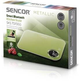 Kuchyňská váha Sencor SKS 7070GG s Bluetooth 

 obrázek produktu 14 z 14