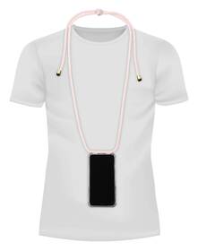 Kryt na mobil CellularLine Neck-Case s růžovou šňůrkou na krk na Apple iPhone 11 Pro průhledný

 obrázek produktu 2 z 3