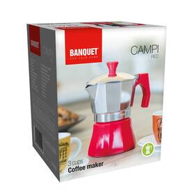 Moka konvice BANQUET CAMPI Red 

 obrázek produktu 5 z 5