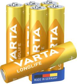 Baterie alkalická Varta LongLife AAA, 6ks 

 obrázek produktu 2 z 3