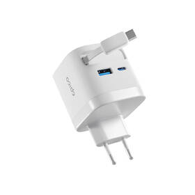 Nabíječka do sítě Epico UltraBoost Retractable GaN 65W EA65c s USB-C kabelem 0,7m bílá

 obrázek produktu 1 z 3
