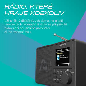 Radiopřijímač s DAB+ LAMAX RadioVox1 DAB černý

 obrázek produktu 3 z 8