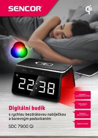 Budík Sencor SDC 7900 Qi černá barva

