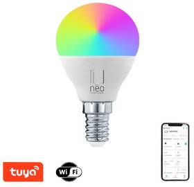 Chytrá žárovka IMMAX NEO LITE SMART LED E14 6W RGB+CCT barevná a bílá, stmívatelná, Wi-Fi, P45, TUYA 

 obrázek produktu 2 z 5