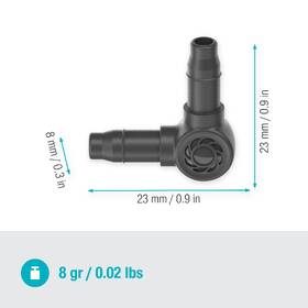 L-spojka Gardena MicroDrip System 4,6 mm (10 ks) 

 obrázek produktu 2 z 5