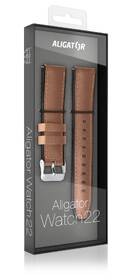 Řemínek Aligator 22AW0007, kožený 22mm hnědý

 obrázek produktu 2 z 2