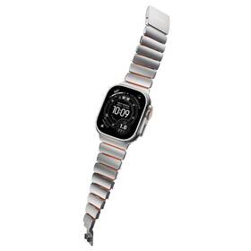 Řemínek NOMAD Stratos Titanium FKM na Apple Watch 45/46/49 mm šedý/oranžový

 obrázek produktu 12 z 12