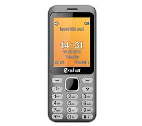 Mobilní telefon eStar X28 Dual Sim stříbrná barva
