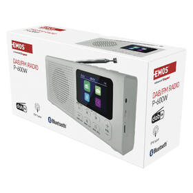 Radiopřijímač s DAB+ EMOS P600 bílý

 obrázek produktu 14 z 14