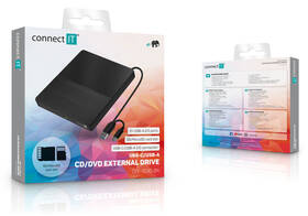 Externí DVD vypalovačka Connect IT 3v1 SlimDrive USB-C/A černá

 obrázek produktu 5 z 5