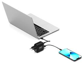 Nabíječka do sítě PORT CONNECT GaN2 100W, 2x USB-C PD a USB-A QC černý

 obrázek produktu 7 z 8