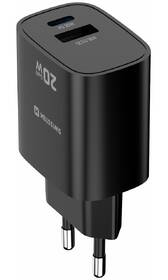 Nabíječka do sítě Swissten EDGE GaN 1x USB-C PD 20W/1x USB-A 18W QC černá

 obrázek produktu 3 z 9