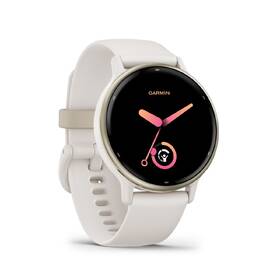 Chytré hodinky Garmin vívoactive 5 - Cream Gold / Ivory Silicone Band 
