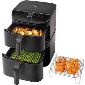Fritéza horkovzdušná COSORI Turbo Tower, 10,8 l černá barva
