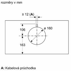 Odsavač par Bosch DBB67AM60 černá barva
