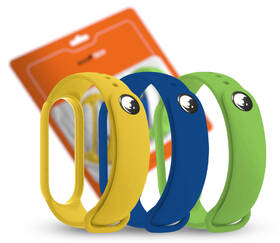 Set řemínků RhinoTech na Xiaomi Mi Band 5/6/7 (3 Pack) modrý/žlutý/zelený

 obrázek produktu 2 z 2