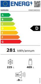 Americká lednice Samsung RS68CG885DS9EF stříbrná barva
