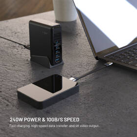 Kabel FIXED Clip Cable USB-C/USB-C, s karabinou, 3.2 Gen 2, 240W černý

 obrázek produktu 4 z 8